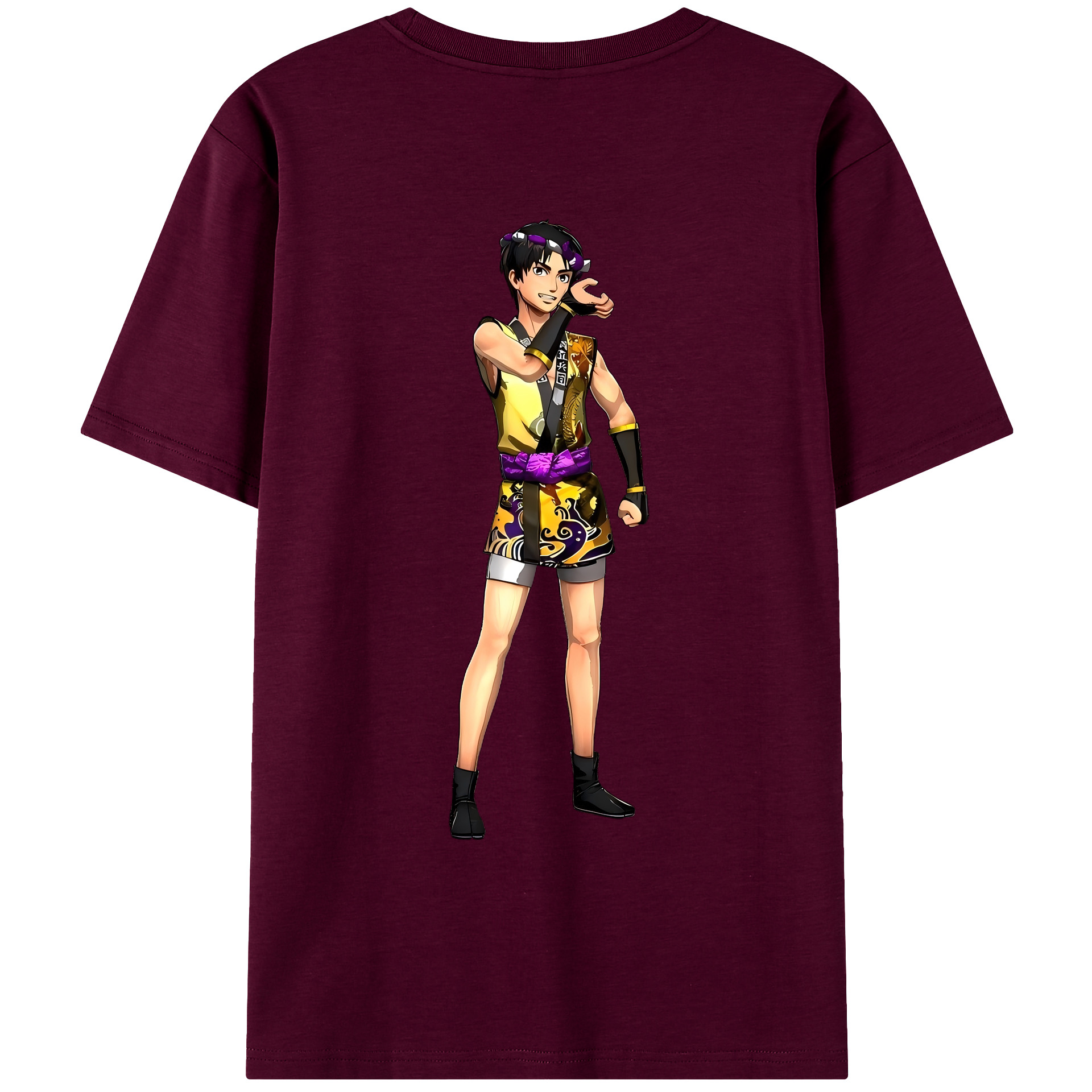 （画像用） 進撃の巨人 リヴァイ·アッカーマン Attack on Titan Levi Ackerman レディース半袖Tシャツ(バックプリント)